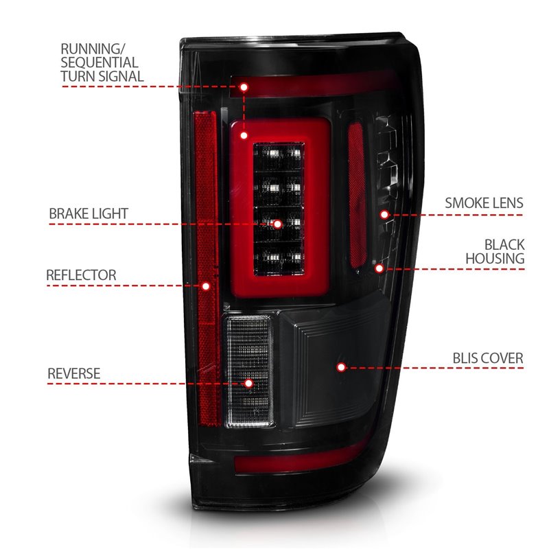 Anzo USA | LED Tail Light Assembly - F-150 2021-2023