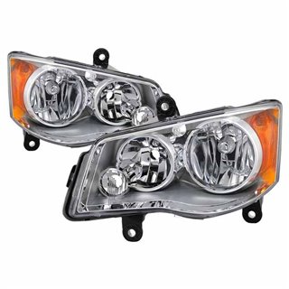 Xtune | Crystal Headlights - OEM Style - Chrome