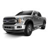 Bushwacker | 20150-02 Black Extend-A-Fender Style Smooth Finish Rear Fender Flares for 2023-2024 Ford F-250/350 - F-250 / F-350 