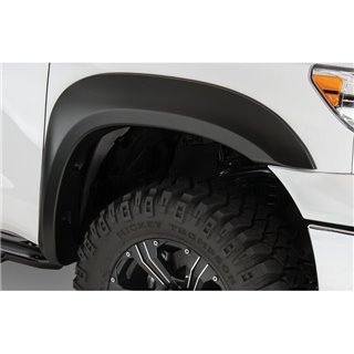 Bushwacker | 30055-02 Black Extend-A-Fender Style Smooth Finish Front Fender Flares for 22-23 Toyota Tundra - Tundra 3.5T 2022-2