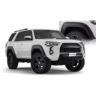 Bushwacker | 30925-02 Black Pocket/Rivet Style Smooth Finish 4-Piece Fender Flare Set for 22-23 Toyota Tundra - Tundra 3.5T 2022