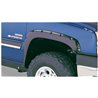 Bushwacker | 40990-02 Black Pocket/Rivet Style Smooth Finish 4-Piece Fender Flare Set for 2021-2022 Chevrolet Colorado 61.7 in b