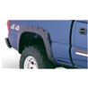 Bushwacker | 40990-02 Black Pocket/Rivet Style Smooth Finish 4-Piece Fender Flare Set for 2021-2022 Chevrolet Colorado 61.7 in b