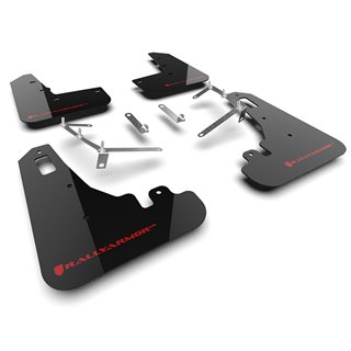 RallyArmor | Black UR Mud Flap Red Logo - BRZ / GR86 2022-2024