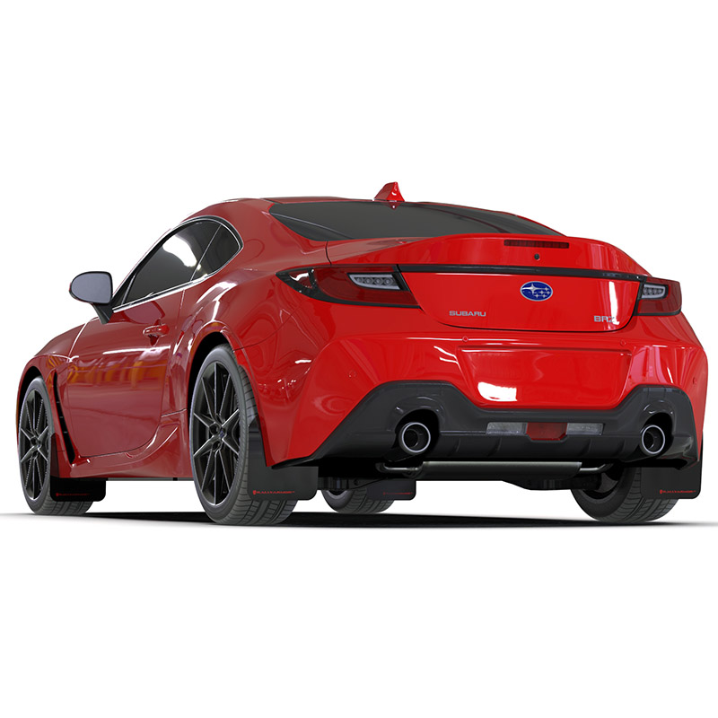 RallyArmor | Black UR Mud Flap Red Logo - BRZ / GR86 2022-2024