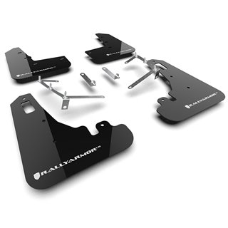 RallyArmor | Black UR Mud Flap White Logo - BRZ / GR86 2022-2024