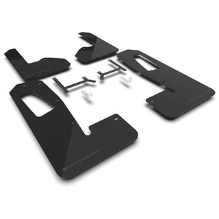 RallyArmor | Black UR Mud Flap Metallic Black Logo - R1S 2022-2024