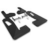 RallyArmor | Black UR Mud Flap Metallic Black Logo - R1S 2022-2024