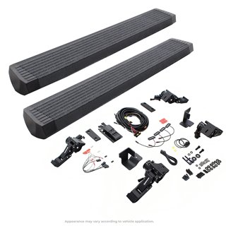 Go Rhino | 20451687T - E1 Electric Running Boards With Mounting Brackets - Protective Bedliner Coating - Gladiator 3.6L 2020