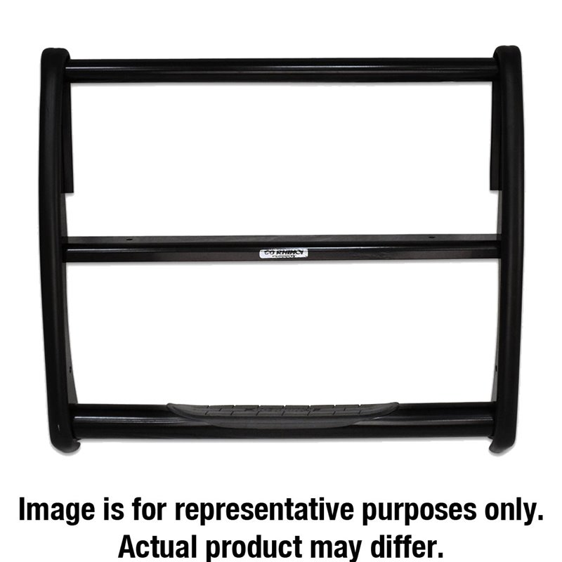 Go Rhino | 3160B - 3000 Series StepGuard - Center Grille Guard Only - Black Powder Coat - Avalanche / Suburban 1500 / Tahoe  200