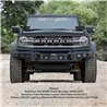 Go Rhino | 332120T - Rockline Front Bumper Lower Skid Plate For Ford Bronco - Textured Black - Bronco 2.3T / 2.7T 2021