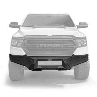 Go Rhino | 34130T - Element Front Bumper with Fixed Light Bar Mount - Textured Black - Ram 1500 3.0L / 3.6L / 5.7L 2019
