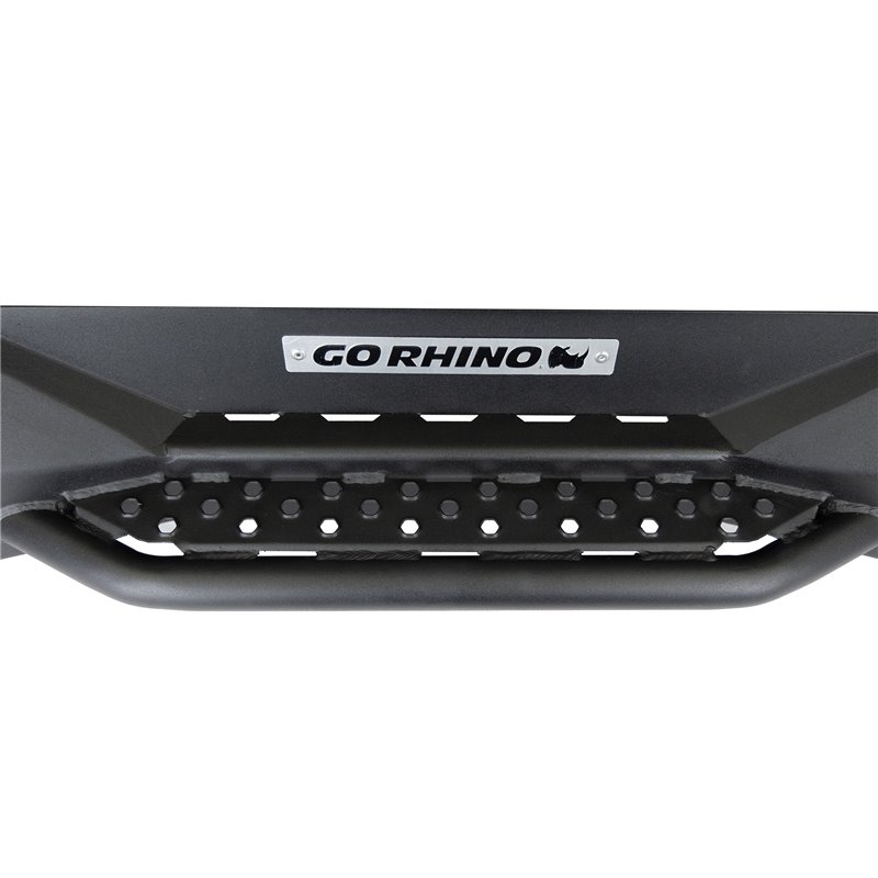 Go Rhino | 371200T - Rockline Rear Full Width Bumper for Ford Bronco - Textured Black - Bronco 2.3T / 2.7T 2021