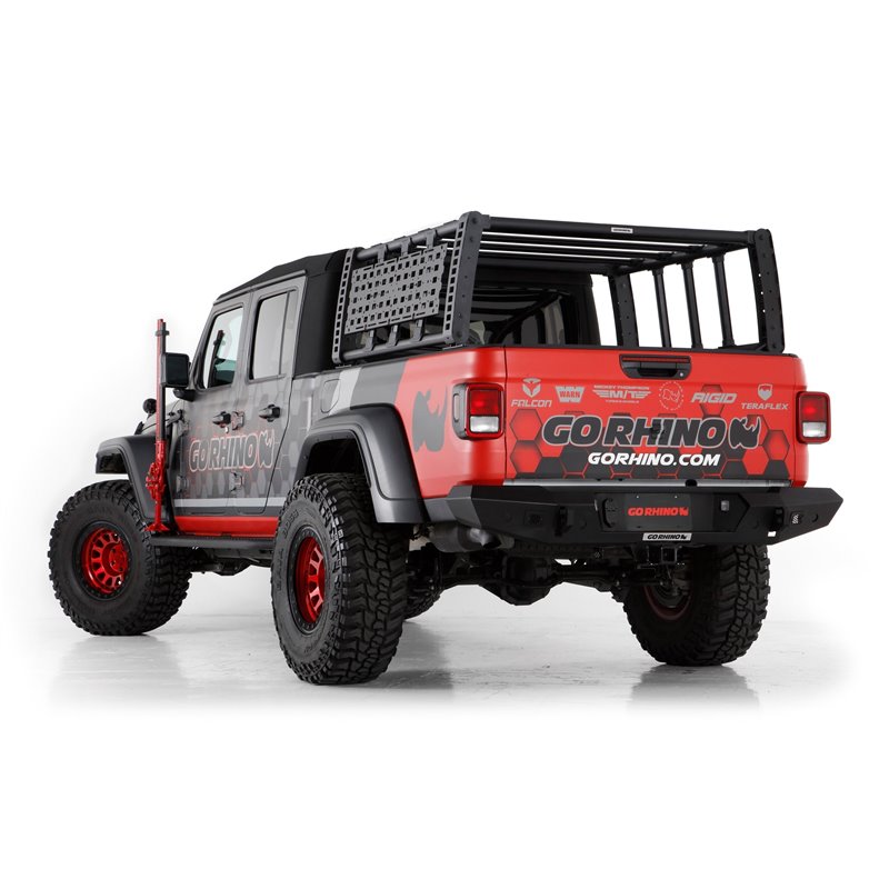 Go Rhino | 5950000T-02 - XRS Overland Xtreme Rack Box 2 Only - Textured Black - Gladiator 3.6L 2020