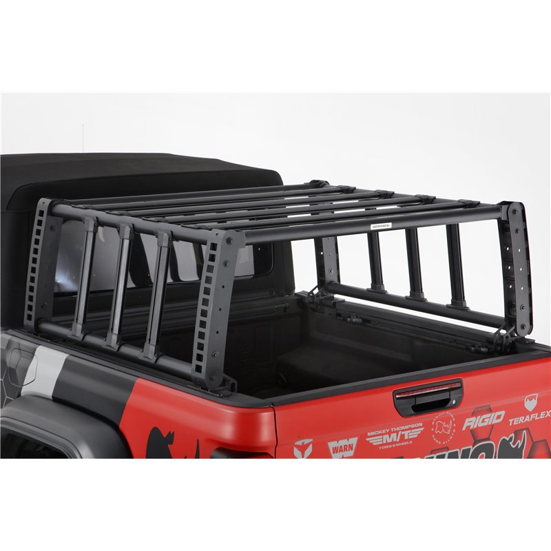 Go Rhino | 5950000T-02 - XRS Overland Xtreme Rack Box 2 Only - Textured Black - Gladiator 3.6L 2020