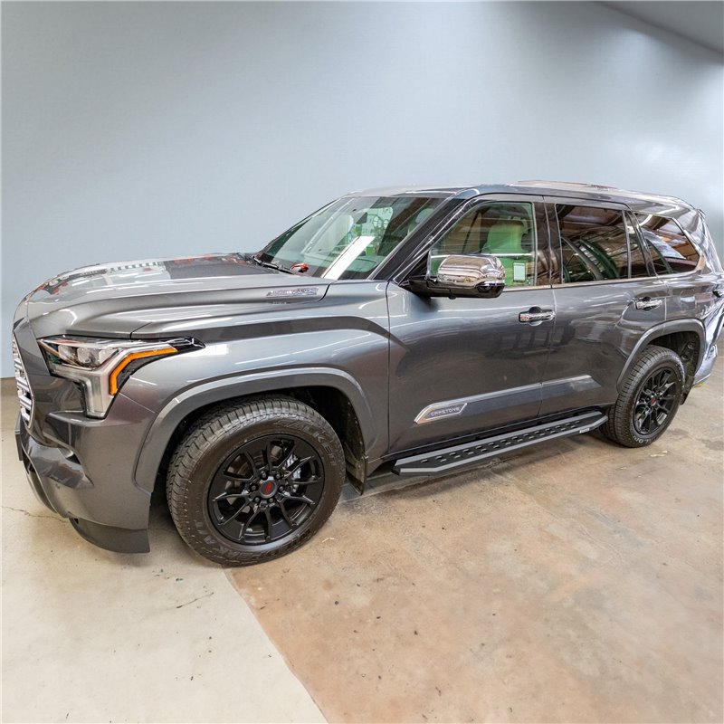 Go Rhino | 69443973SPC - RB20 Slim Running boards - Complete Kit: RB20 Slim Running board + Brackets - Textured Black - Sequoia 