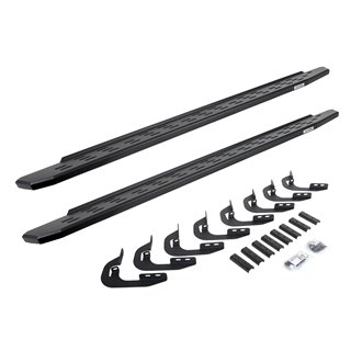 Go Rhino | 69604787PC - RB30 Running Boards with Mounting Bracket Kit - Textured Black - Chevrolet / GMC 2014-2015