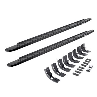 Go Rhino | 69604887PC - RB30 Running Boards with Mounting Bracket Kit - Textured Black - Chevrolet / GMC 2019-2022