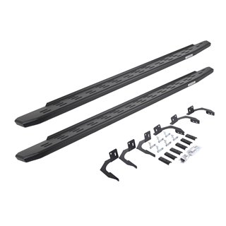 Go Rhino | 69609980PC - RB30 Running Boards with Mounting Bracket Kit - Textured Black - Ram 1500 3.7L / 4.7L / 5.7L 2009-2011