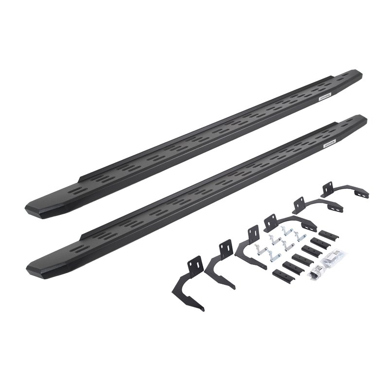 Go Rhino | 69609980PC - RB30 Running Boards with Mounting Bracket Kit - Textured Black - Ram 1500 3.7L / 4.7L / 5.7L 2009-2011