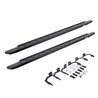 Go Rhino | 69610687PC - RB30 Running Boards with Mounting Bracket Kit - Textured Black - Ram 1500 / 2500 / 3500 2009-2011