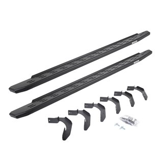 Go Rhino | 69612680PC - RB30 Running Boards with Mounting Bracket Kit - Textured Black - F-150 2004-2010