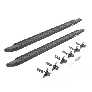 Go Rhino | 69612973PC - RB30 Running Boards with Mounting Bracket Kit - Textured Black - Bronco 2.3T / 2.7T 2021