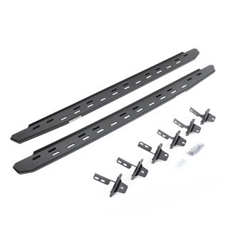 Go Rhino | 69612973SPC - RB30 Slim Line Running Boards with Mounting Bracket Kit - Textured Black - Bronco 2.3T / 2.7T 2021
