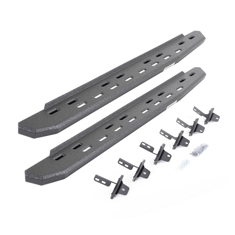 Go Rhino | 69613157SPC - RB30 Slim Line Running Boards with Mounting Bracket Kit - Textured Black - Bronco 2.3T / 2.7T 2021