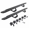 Go Rhino | 6961508720T - RB30 Running Boards with Mounting Brackets & 2 Pairs of Drops Steps Kit - Protective Bedliner Coating -