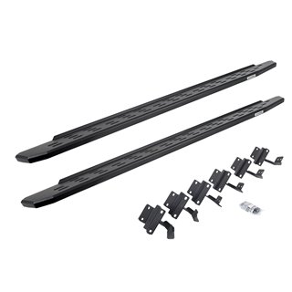 Go Rhino | 69615587PC - RB30 Running Boards with Mounting Bracket Kit - Textured Black - F-150 / F-250 / F-350 2015-2017
