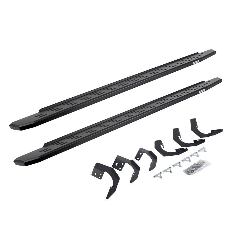 Go Rhino | 69620687PC - RB30 Running Boards with Mounting Bracket Kit - Textured Black - Ram 1500 / Classic  2015-2019