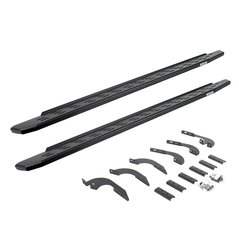Go Rhino | 69642987PC - RB30 Running Boards with Mounting Bracket Kit - Textured Black - Tacoma 2.7L / 4.0L 2005