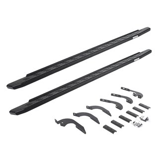Go Rhino | 69642987T - RB30 Running Boards with Mounting Bracket Kit - Protective Bedliner Coating - Tacoma 2.7L / 4.0L 2005