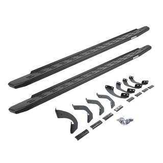 Go Rhino | 69643580PC - RB30 Running Boards with Mounting Bracket Kit - Textured Black - Tundra 3.5T 2022