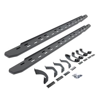 Go Rhino | 69643580SPC - RB30 Slim Line Running Boards with Mounting Bracket Kit - Textured Black - Tundra 3.5T 2022