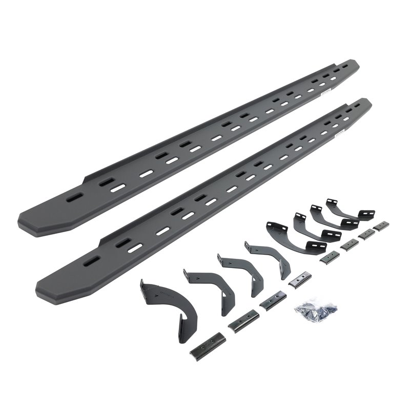 Go Rhino | 69643580SPC - RB30 Slim Line Running Boards with Mounting Bracket Kit - Textured Black - Tundra 3.5T 2022