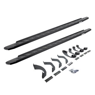 Go Rhino | 69643687PC - RB30 Running Boards with Mounting Bracket Kit - Textured Black - Tundra 3.5T 2022