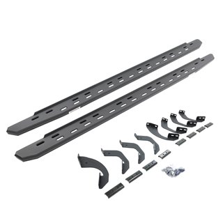 Go Rhino | 69643973SPC - RB30 Slim Line Running Boards with Bracket Kit - Textured Black - Sequoia 3.5T 2023