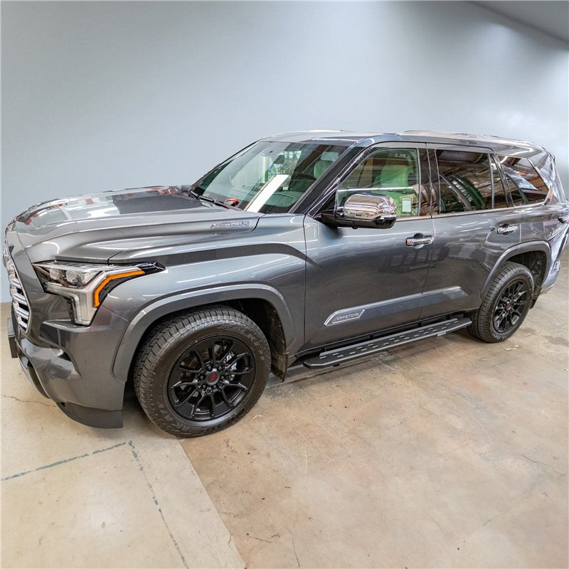 Go Rhino | 69643973SPC - RB30 Slim Line Running Boards with Bracket Kit - Textured Black - Sequoia 3.5T 2023