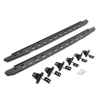 Go Rhino | 69650673SPC - RB30 Slim Line Running Boards with Mounting Bracket Kit - Textured Black - Wrangler (JL) 2.0T / 3.6L 20