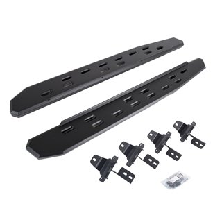 Go Rhino | 69692748SPC - RB30 Slim Line Running Boards with Mounting Bracket Kit - Textured Black - Wrangler (JL) 2.0T / 3.6L 20