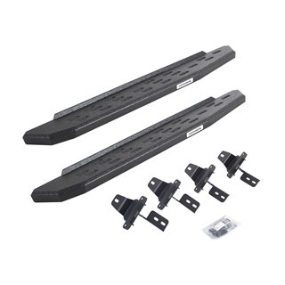 Go Rhino | 69692748T - RB30 Running Boards with Mounting Bracket Kit - Protective Bedliner Coating - Wrangler (JL) 2.0T / 3.6L 2