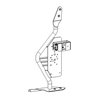 Go Rhino | 701003T - Exterior Jack Mount - Textured Black - Wrangler (JK) 3.6L / 3.8L 2007-2018