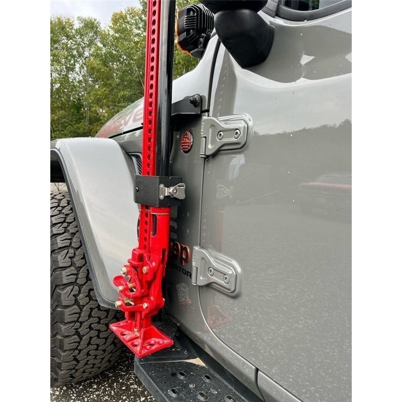 Go Rhino | 701011T Exterior Jack Mount - Textured Black - Gladiator / Wrangler (JL) 3.6L / 2.0T 2018-2020