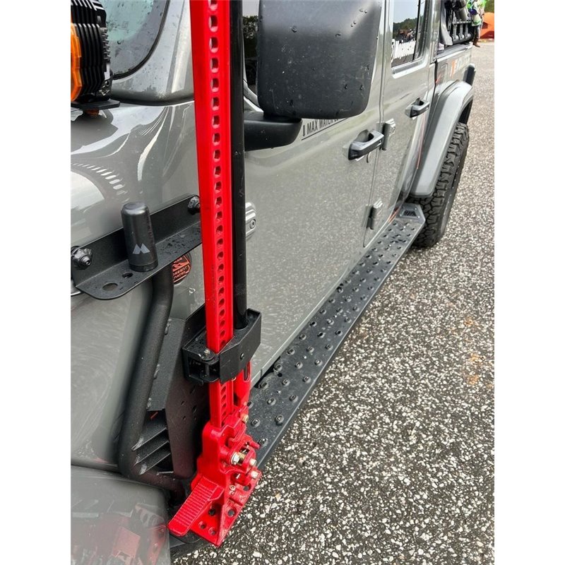 Go Rhino | 701011T Exterior Jack Mount - Textured Black - Gladiator / Wrangler (JL) 3.6L / 2.0T 2018-2020