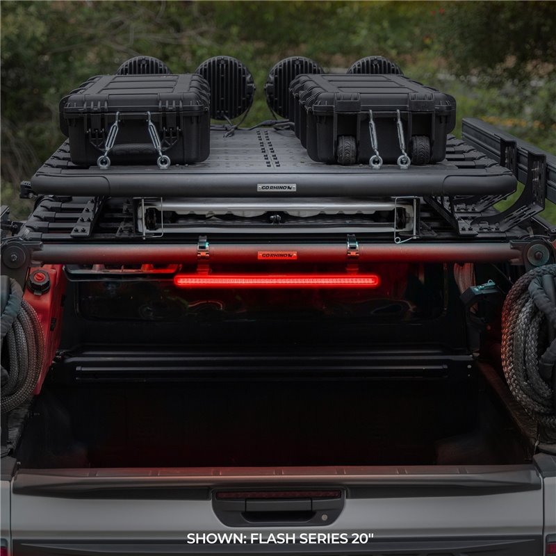 Go Rhino | 50001014CBS - Flash Series Lights - 10" Single Multi Function LED Light Bar -  Black