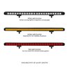 Go Rhino | 50001014CBS - Flash Series Lights - 10" Single Multi Function LED Light Bar -  Black