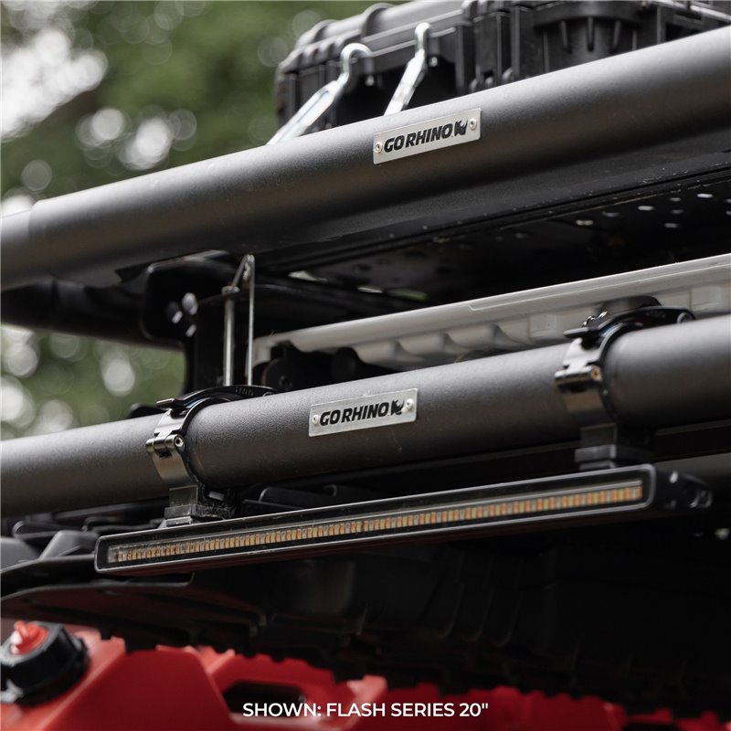 Go Rhino | 50001014CBS - Flash Series Lights - 10" Single Multi Function LED Light Bar -  Black