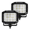 Go Rhino | 50300323FCS - Bright Series Lights - Pair of 4x3 Sideline Cube LED Flood Light Kit -  Black
